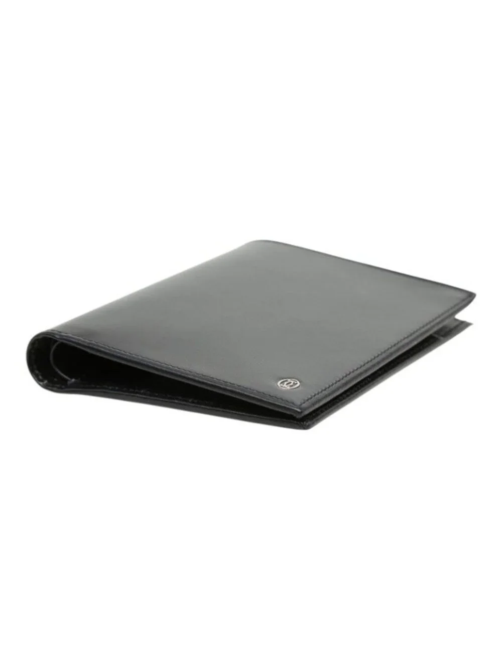 Cartier Pasha Line Bifold Wallet Black Leather